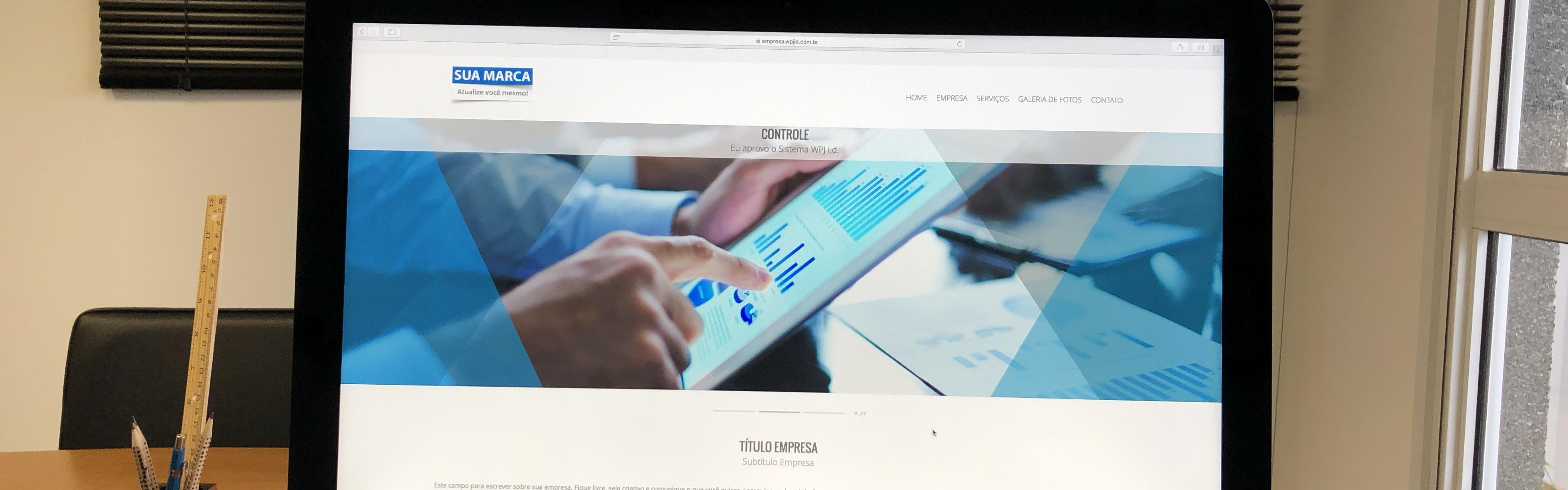 Sistema WPJ i.d. GLIDE, feito para você criar seu site.